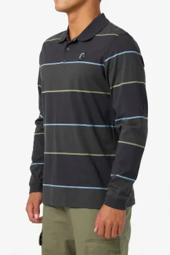O'Riginals Cassidy Ls Knit Polo Standard Fit Polo - Black | O'Neill