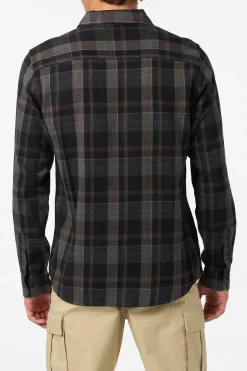 O'Riginals Clashed Flannel Standard Fit Long Sleeve Shirt - Black | O'Neill