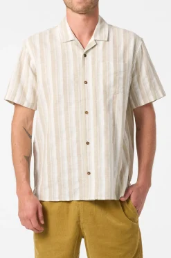 O'Riginals Dobby Standard Woven Shirt Standard Fit Shirt - Lt Khaki | O'Neill