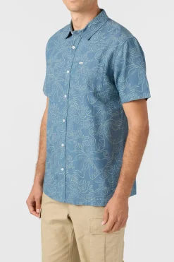 O'Riginals Eco Print Standard Standard Fit Shirt - Aegean Blue | O'Neill