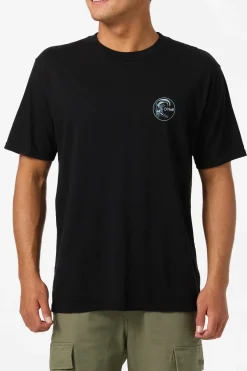 O'Riginals Line Up Relaxed Fit Tee - Black | O'Neill