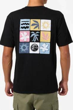 O'Riginals Line Up Relaxed Fit Tee - Black | O'Neill