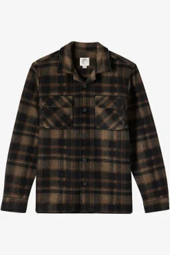 O'Riginals Lux Overshirt Standard Fit Long Sleeve Shirt - Black | O'Neill