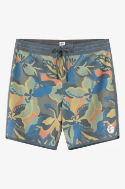 O'Riginals Print Scallop 18" Boardshorts - Dark Shadow | O'Neill
