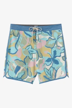 O'Riginals Print Scallop 18" Boardshorts - Blue Fusion | O'Neill