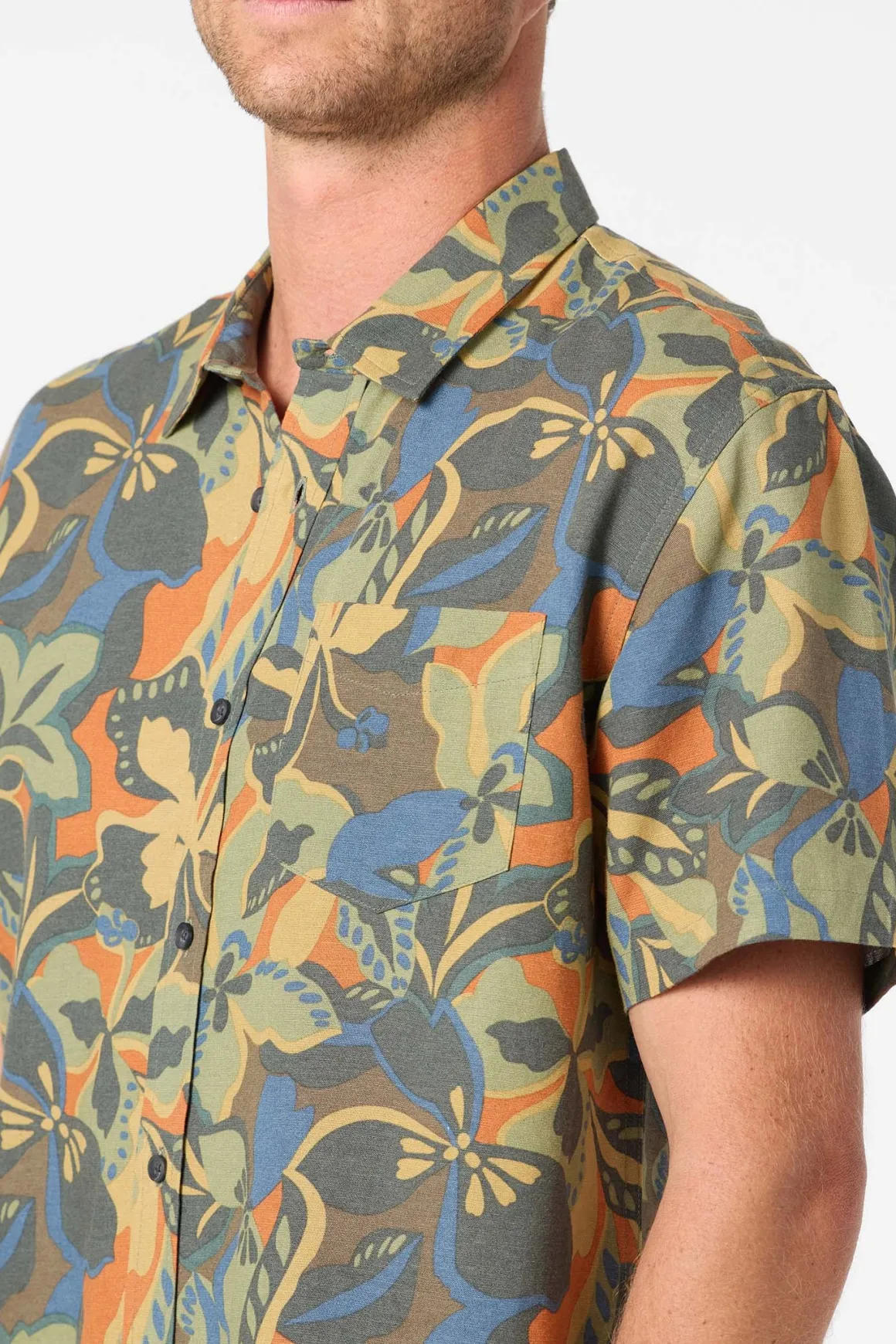 O'Riginals Print Standard Wvn Shirt Standard Fit Shirt - Dark Shadow | O'Neill