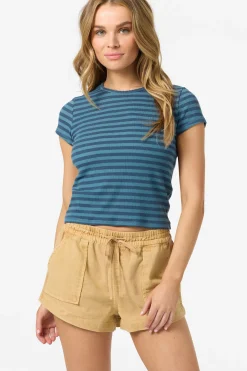 O'Riginals Yarn Dye Baby Tee - Blue Fusion | O'Neill