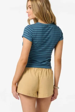 O'Riginals Yarn Dye Baby Tee - Blue Fusion | O'Neill