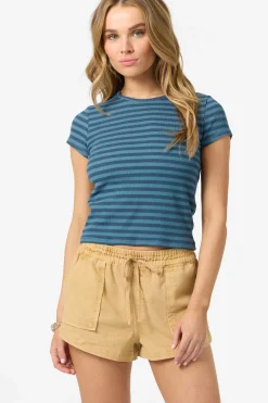 O'Riginals Yarn Dye Baby Tee - Blue Fusion | O'Neill