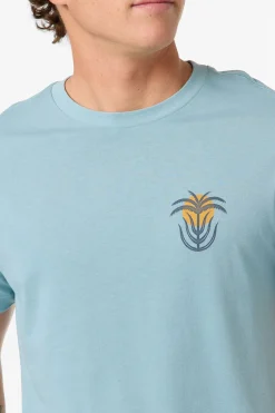 Palm Throne Classic Tee Standard Fit Tee - Stone Blue | O'Neill