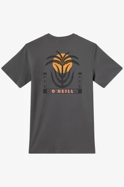 Palm Throne Classic Tee Standard Fit Tee - Dark Shadow | O'Neill