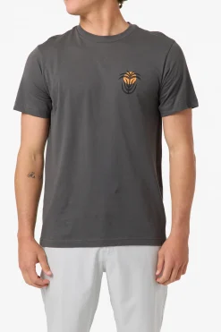 Palm Throne Classic Tee Standard Fit Tee - Dark Shadow | O'Neill