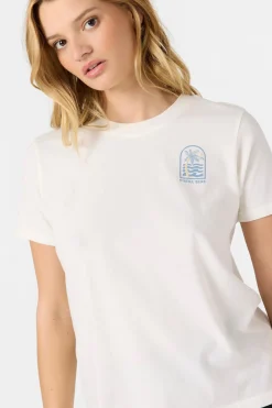 Palm Tree Shore Tee - Winter White | O'Neill