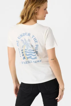 Palm Tree Shore Tee - Winter White | O'Neill