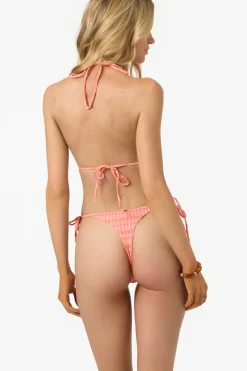 Paradise Plaid Lucky Bay Barely There Bottoms - Sachet Pink | O'Neill