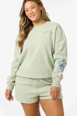 Petal Oversized Crew Neck Fleece