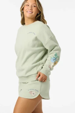 Petal Oversized Crew Neck Fleece