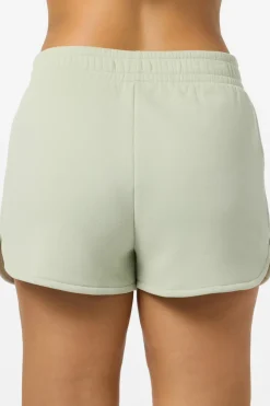 Petal Scallop Fleece Lounge Shorts - Desert Sage | O'Neill
