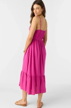 Pilar Midi Dress - Fuchsia | O'Neill
