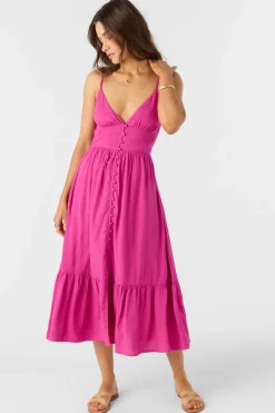 Pilar Midi Dress - Fuchsia | O'Neill