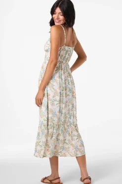 Pilar Nayomi Floral Midi Dress - Winter White | O'Neill