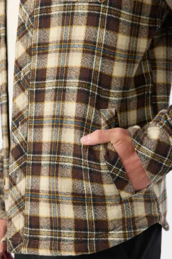 Redmond High Pile Jacket - Lt Khaki | O'Neill