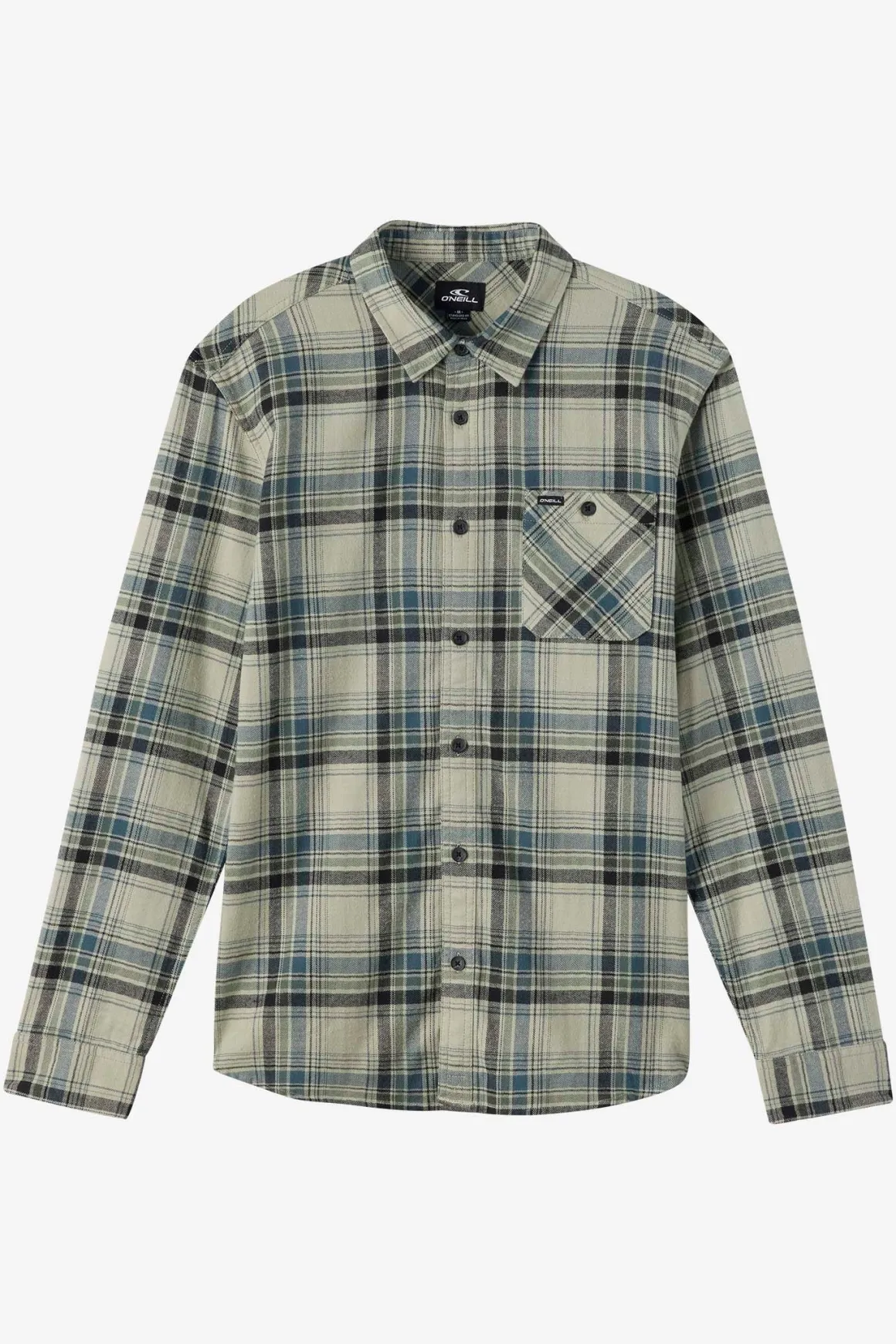 Redmond Plaid Flannel Standard Fit Long Sleeve Shirt - Sage | O'Neill