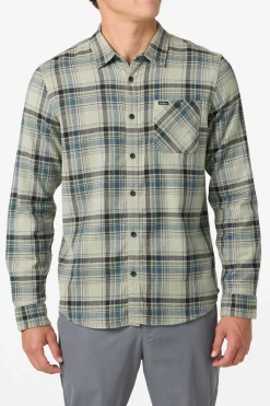 Redmond Plaid Flannel Standard Fit Long Sleeve Shirt - Sage | O'Neill