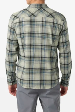 Redmond Plaid Flannel Standard Fit Long Sleeve Shirt - Sage | O'Neill