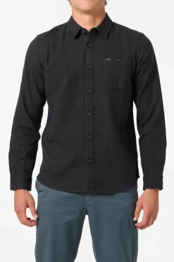 Regent Flannel Standard Fit Long Sleeve Shirt - Phantom | O'Neill