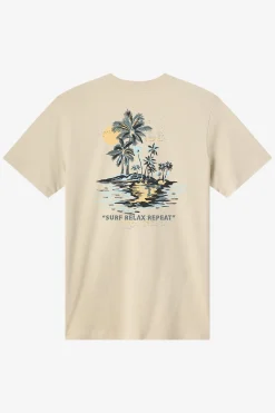 Relax Classic Tee Standard Fit Tee - Lt Khaki | O'Neill