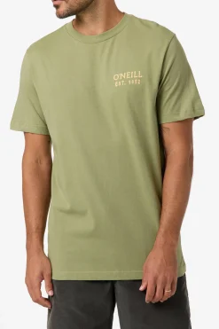 Relax Classic Tee Standard Fit Tee - Oil Green | O'Neill