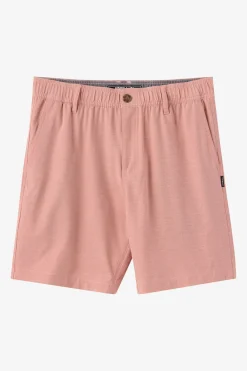 Reserve Light Check Elastic Waist 18"'' Hybrid Shorts - Langoustino | O'Neill