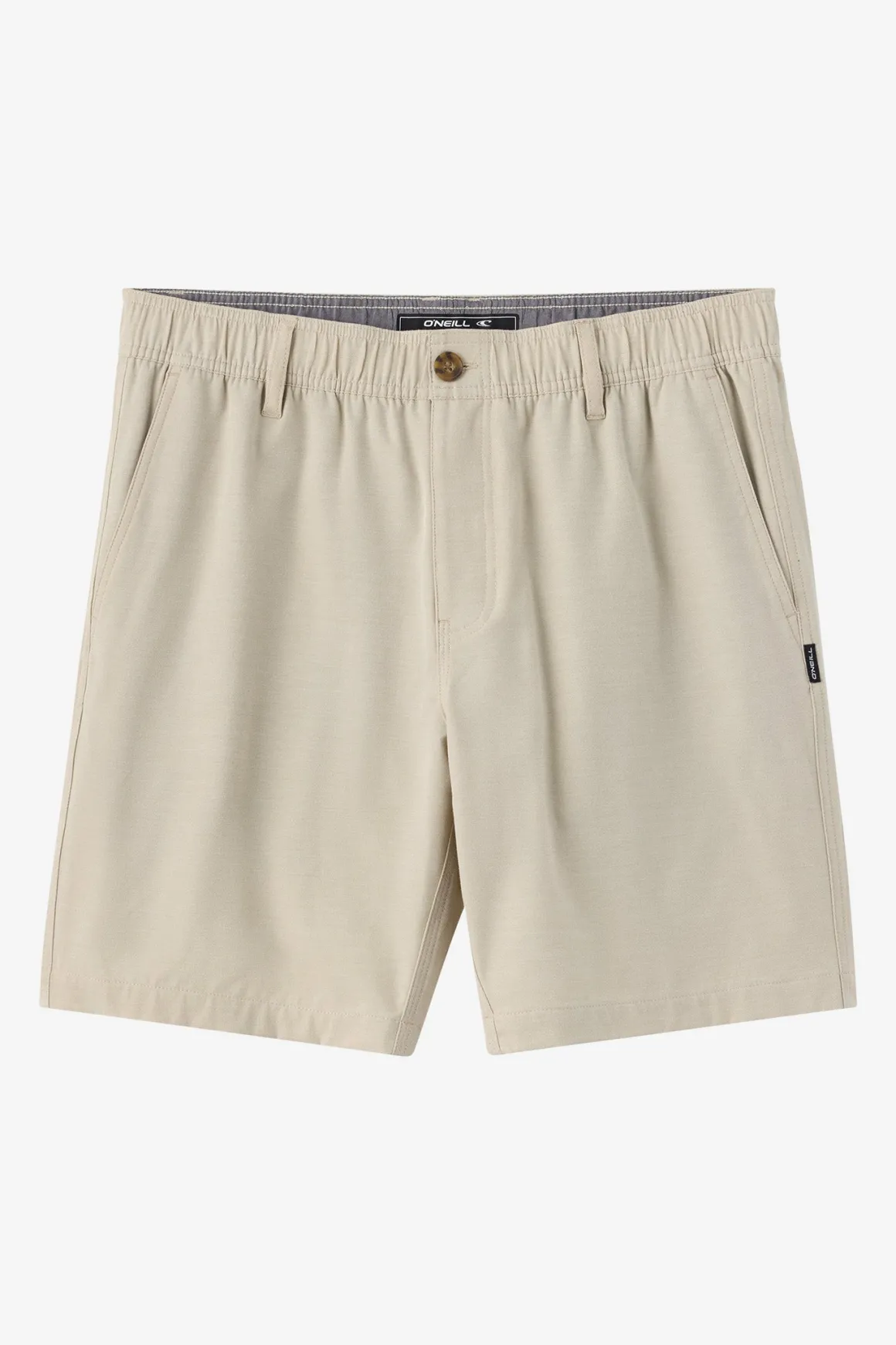 Reserve Light Check Elastic Waist 18"'' Hybrid Shorts - Lt Khaki | O'Neill