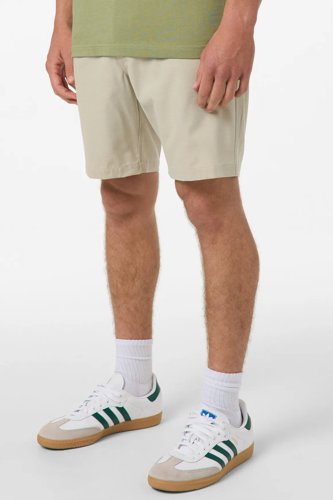 Reserve Light Check Elastic Waist 18"'' Hybrid Shorts - Lt Khaki | O'Neill