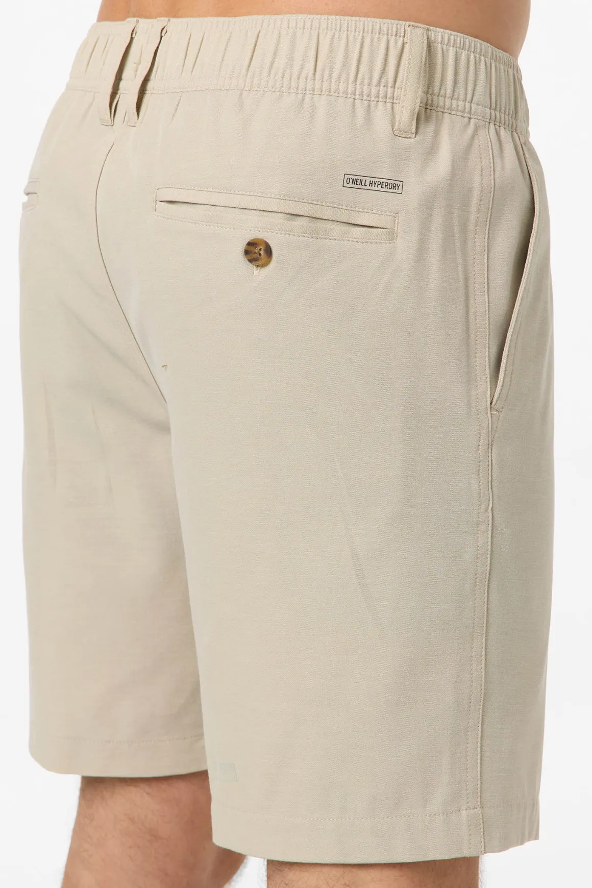 Reserve Light Check Elastic Waist 18"'' Hybrid Shorts - Lt Khaki | O'Neill