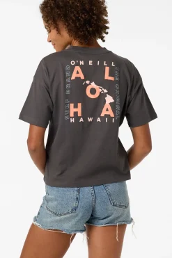 Rivi Hawaii Easy Tee - Washed Black | O'Neill