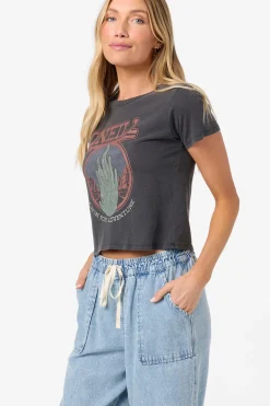 Road Trippin' Fitted Tee - Washed Black | O'Neill