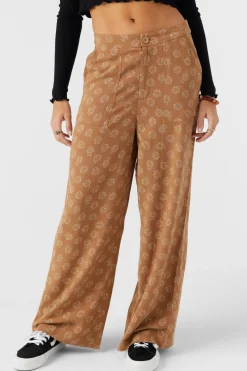 Rylan Velley Floral Beach Pants - Tobacc Brw | O'Neill