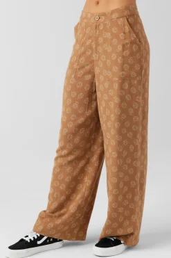 Rylan Velley Floral Beach Pants - Tobacc Brw | O'Neill