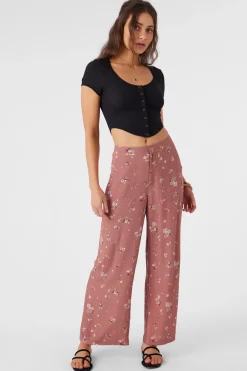 Rylan Venus Ditsy Beach Pants - Burlwood | O'Neill