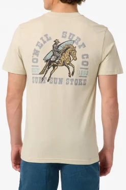 Saddle Up Classic Tee Standard Fit Tee - Lt Khaki | O'Neill