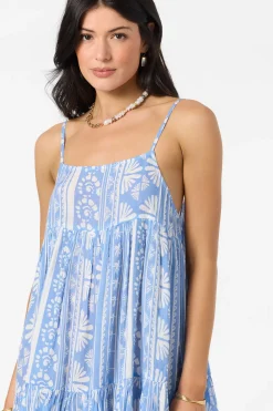 Saltwater Essentials Rilee Printed Mini Cover-Up Dress - Azurine | O'Neill