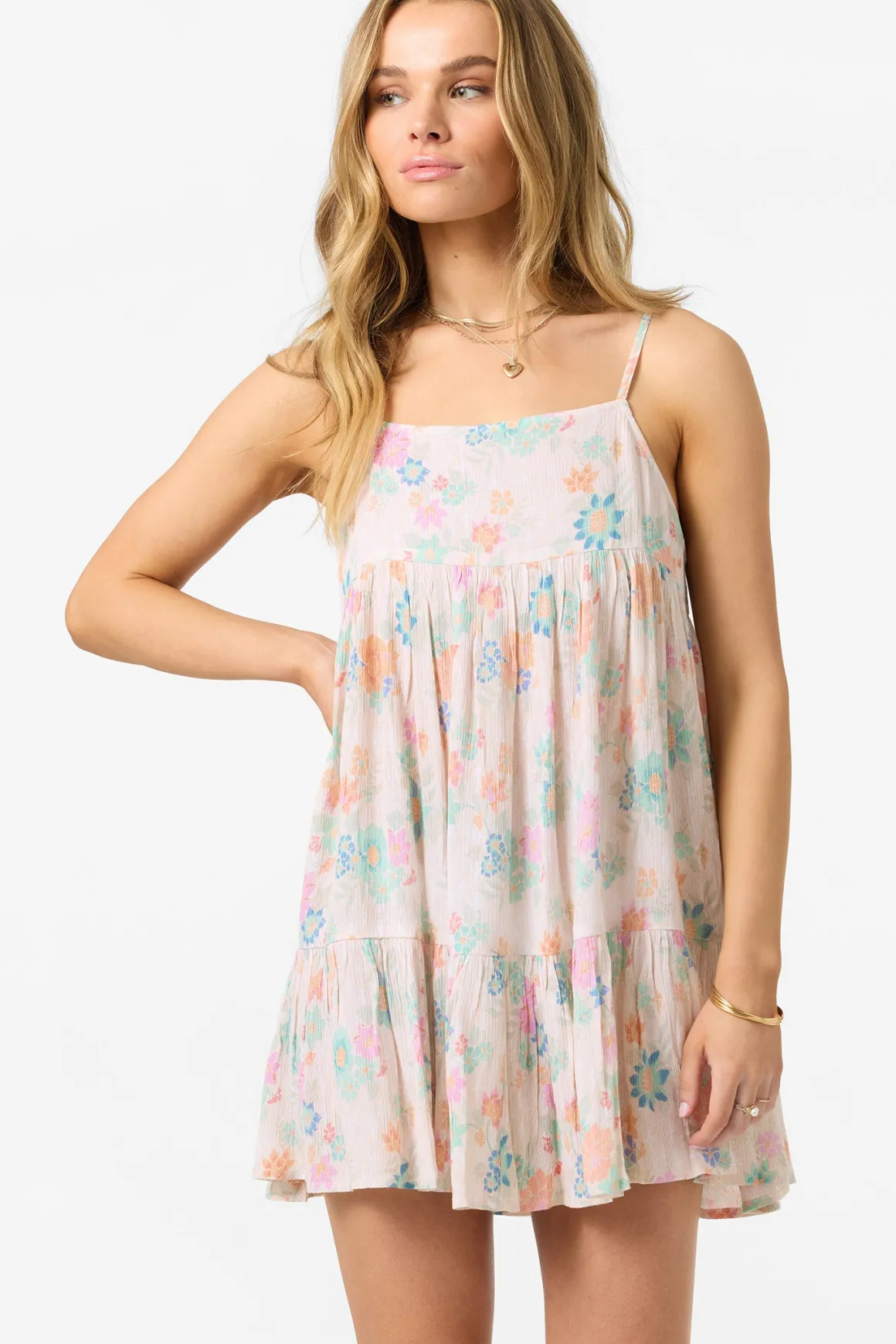 Saltwater Essentials Rilee Printed Mini Cover-Up Dress - Multi Clr | O'Neill