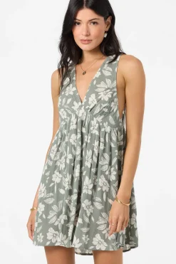 Saltwater Essentials Teddy Printed Mini Cover-Up Dress - Sea Spray | O'Neill