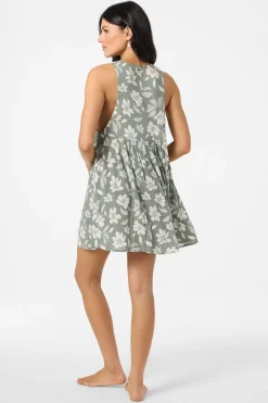 Saltwater Essentials Teddy Printed Mini Cover-Up Dress - Sea Spray | O'Neill