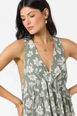 Saltwater Essentials Teddy Printed Mini Cover-Up Dress - Sea Spray | O'Neill