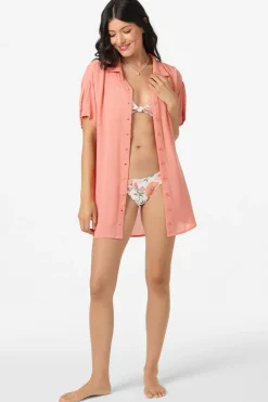Saltwater Solids Carlee Cover-Up - Melon | O'Neill