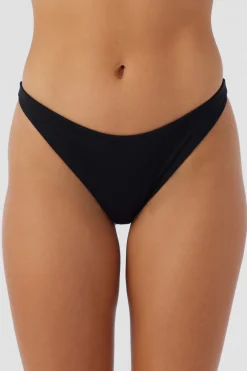 Saltwater Solids Flamenco Cheeky Bottoms - Black | O'Neill