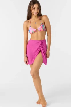 Saltwater Solids Hanalei Mini Skirt - Fuchsia | O'Neill